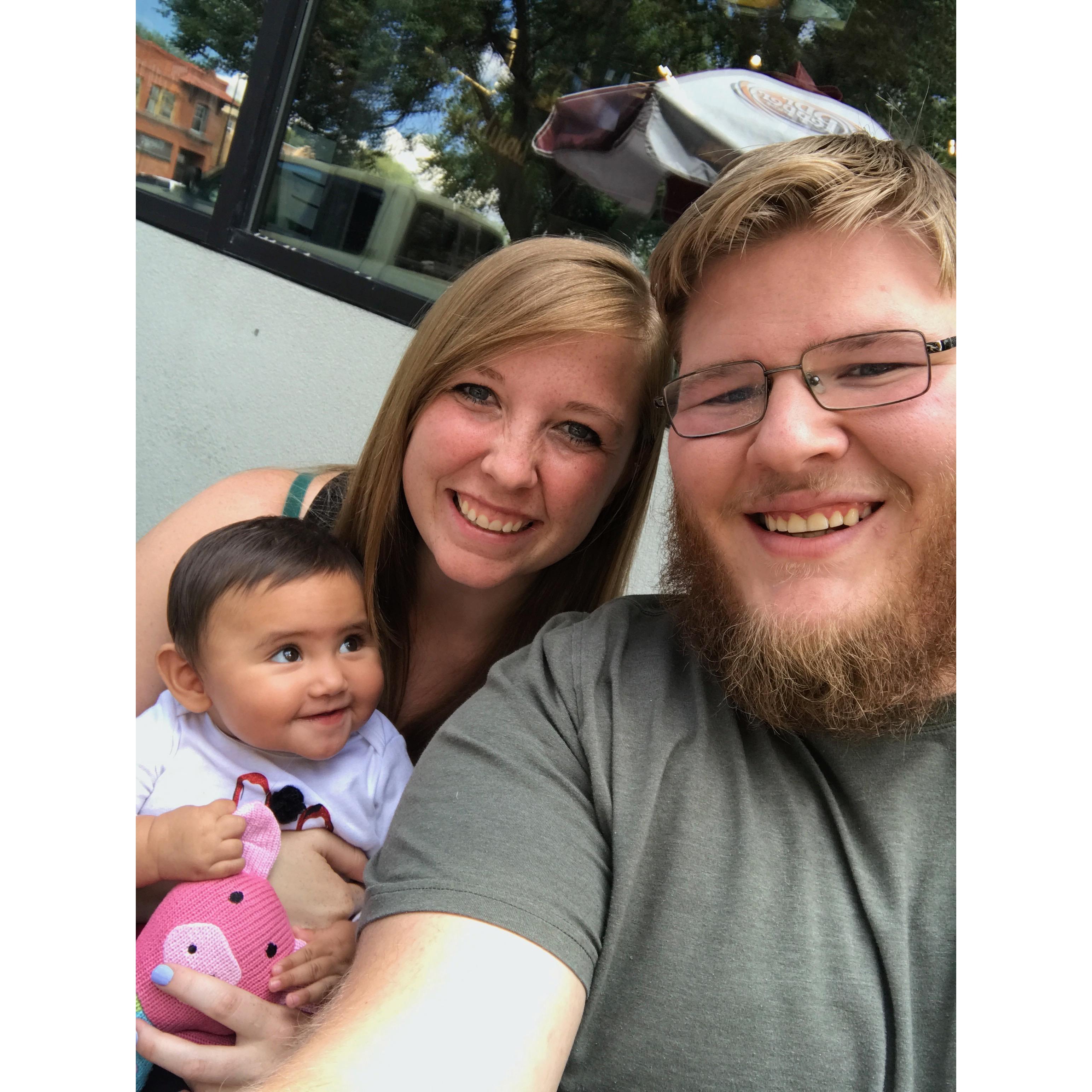 Our first time meeting our Goddaughter, Mara! 2015