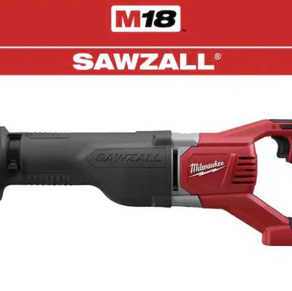 Milwaukee M18 18V Lithium-Ion Cordless SAWZALL Reciprocating Saw (Tool-Only) 2621-20