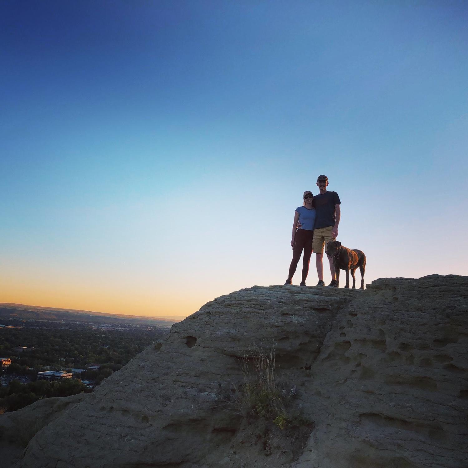Evening walking on the rims in Billings during sunset. September 2023