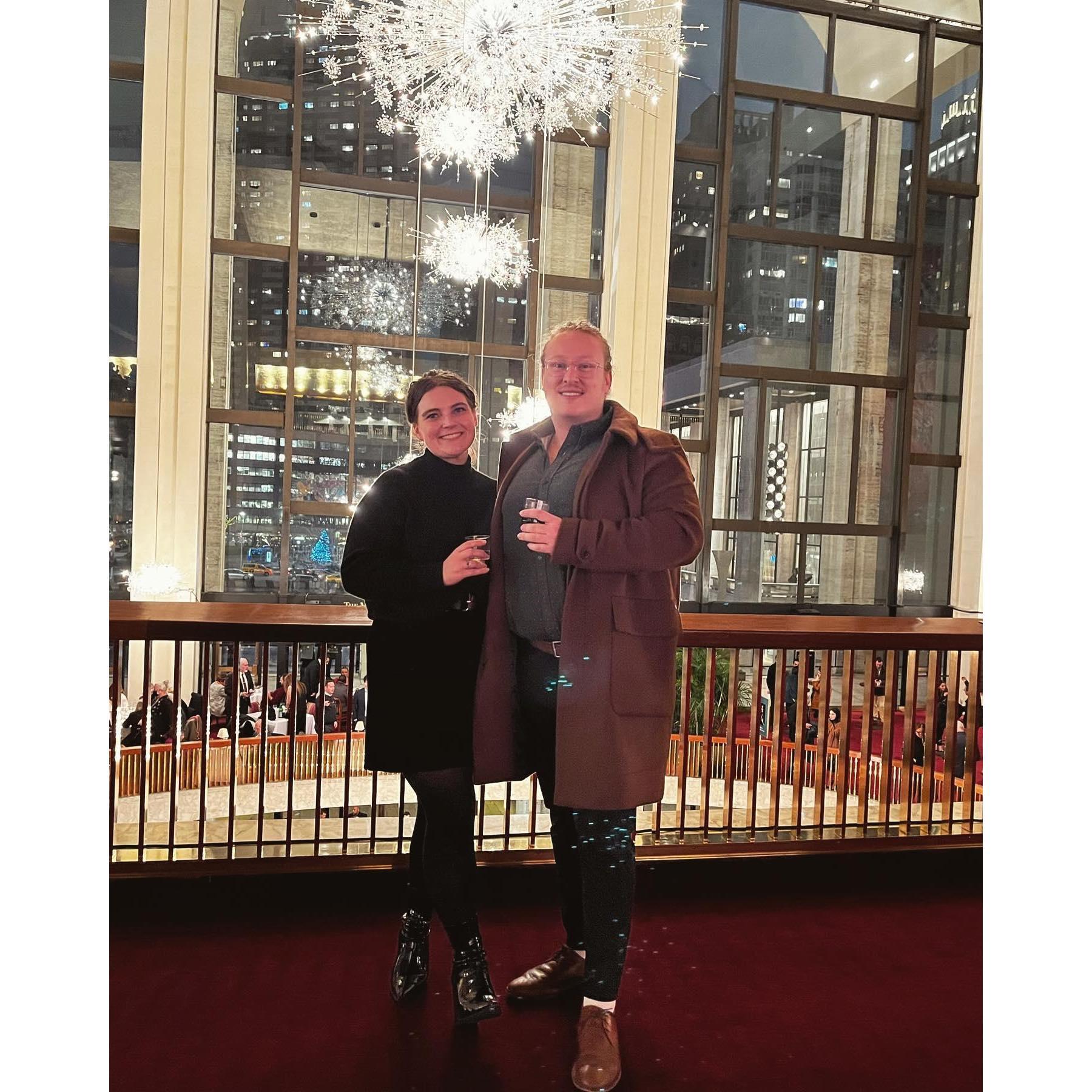 Our first opera together!