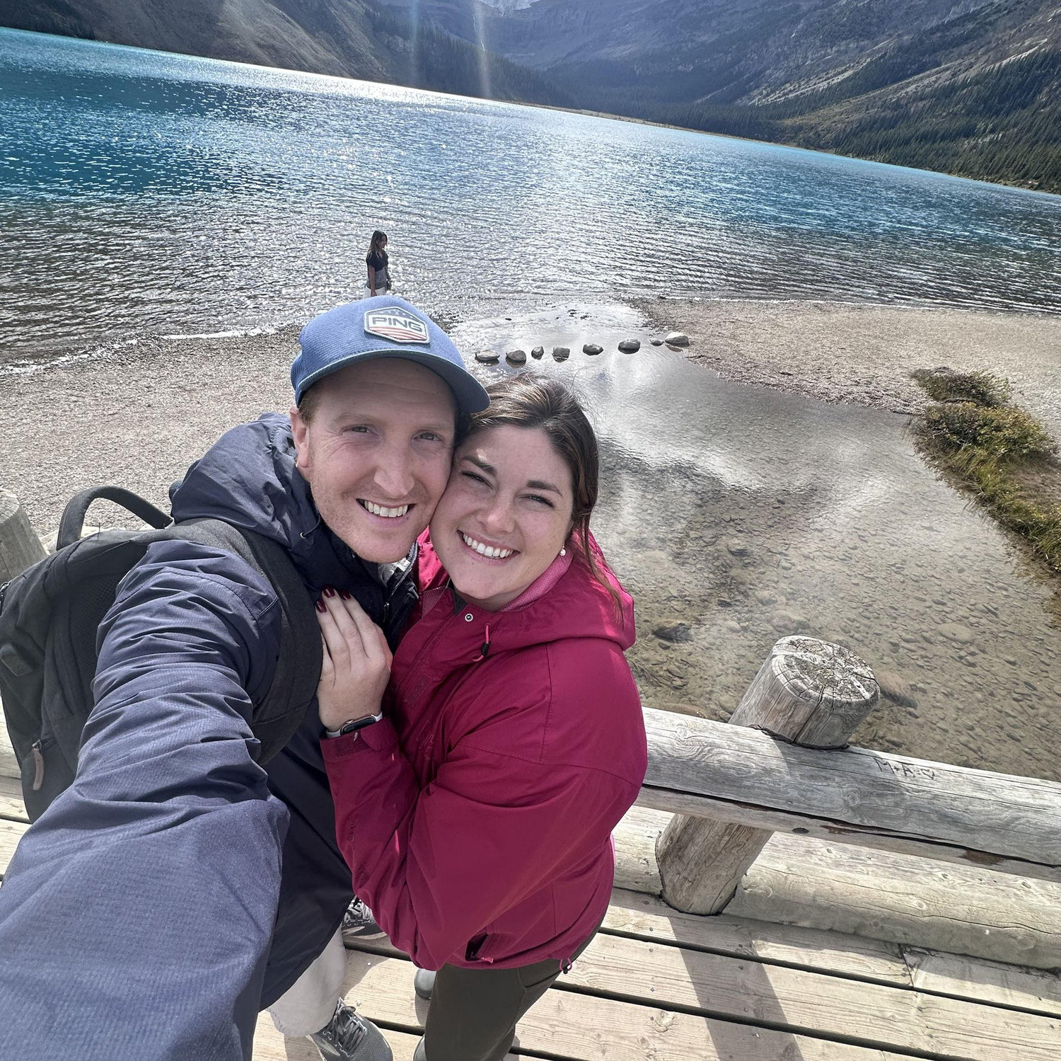 Our first major trip together. We saw so many crystal clear lakes in Banff, Canada.