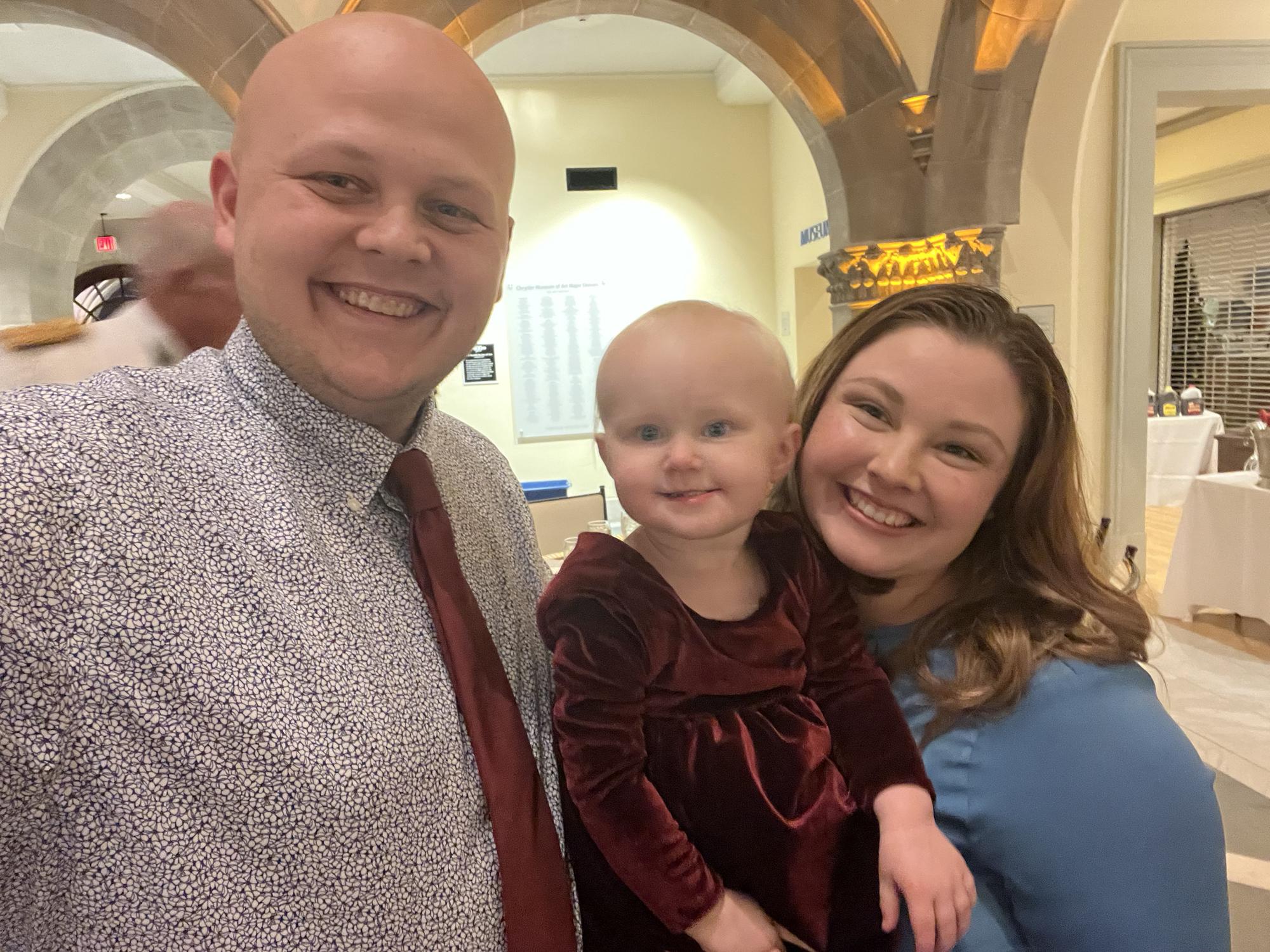 At another wedding celebrating, enjoying time with our sweet niece!