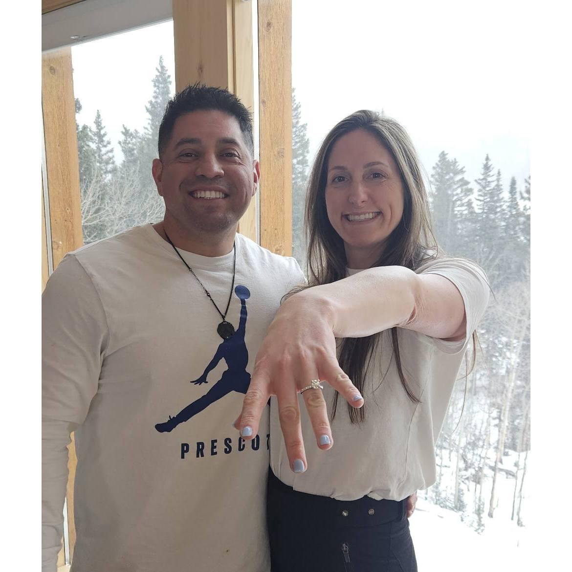 10,700 feet up, he proposed and made me the happiest woman alive!