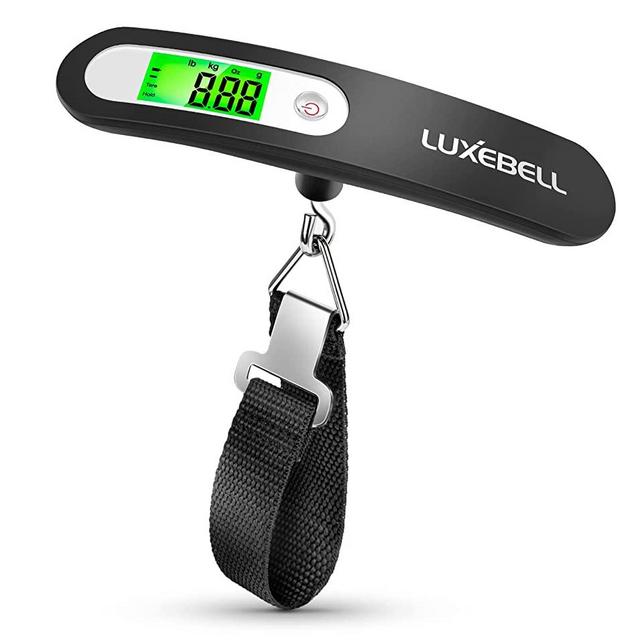 Digital Luggage Scale Gift for Traveler Suitcase Handheld Weight Scale 110lbs (Black)
