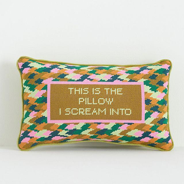 Furbish Studio Petite Needlepoint Pillow