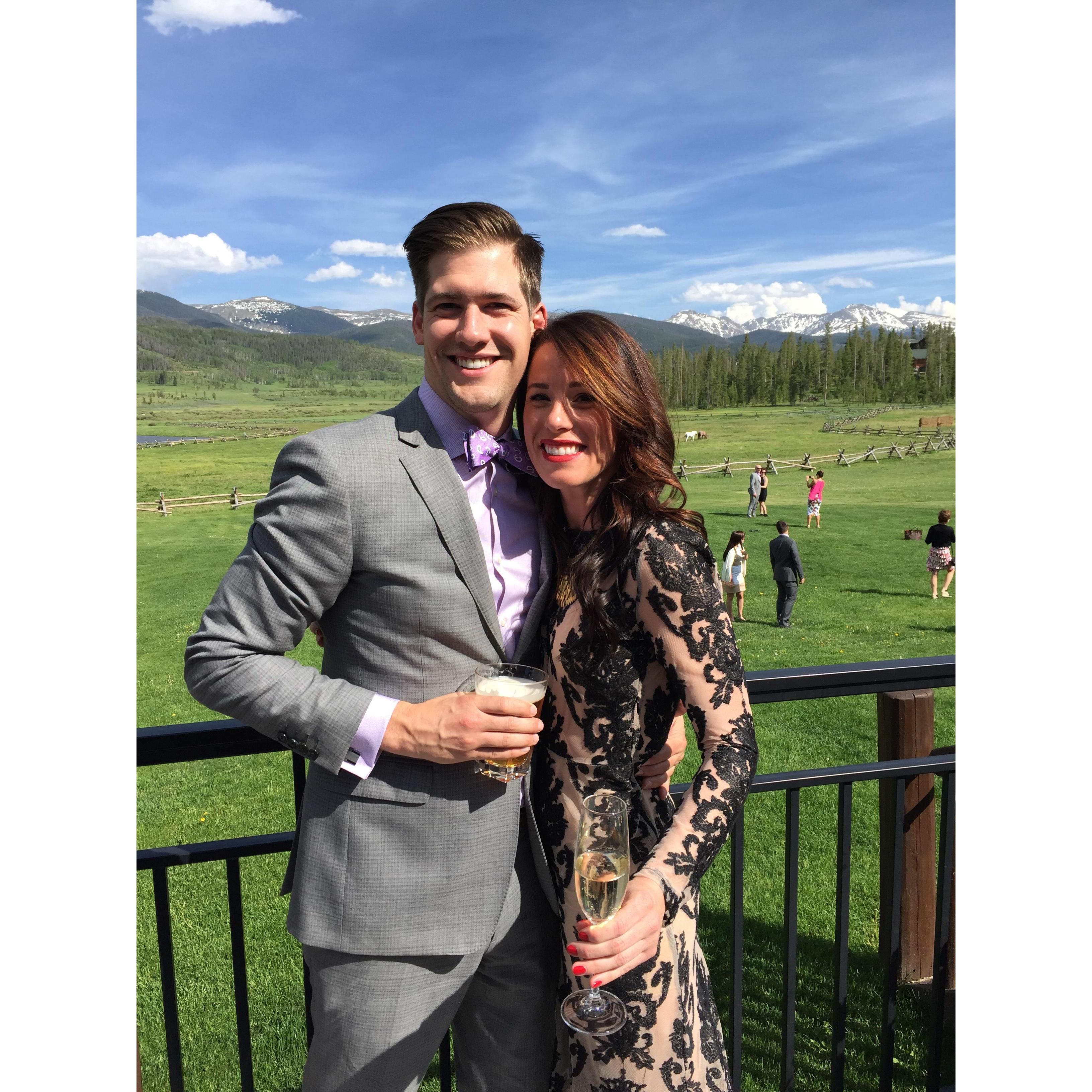 First wedding together in Colorado June 2015.