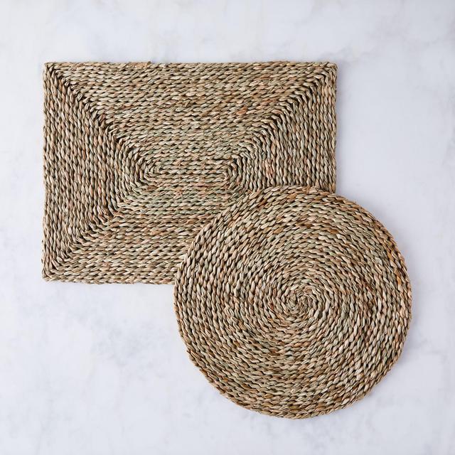 Food 52 Woven Seagrass Placemat, Rectangular (Set of 4)