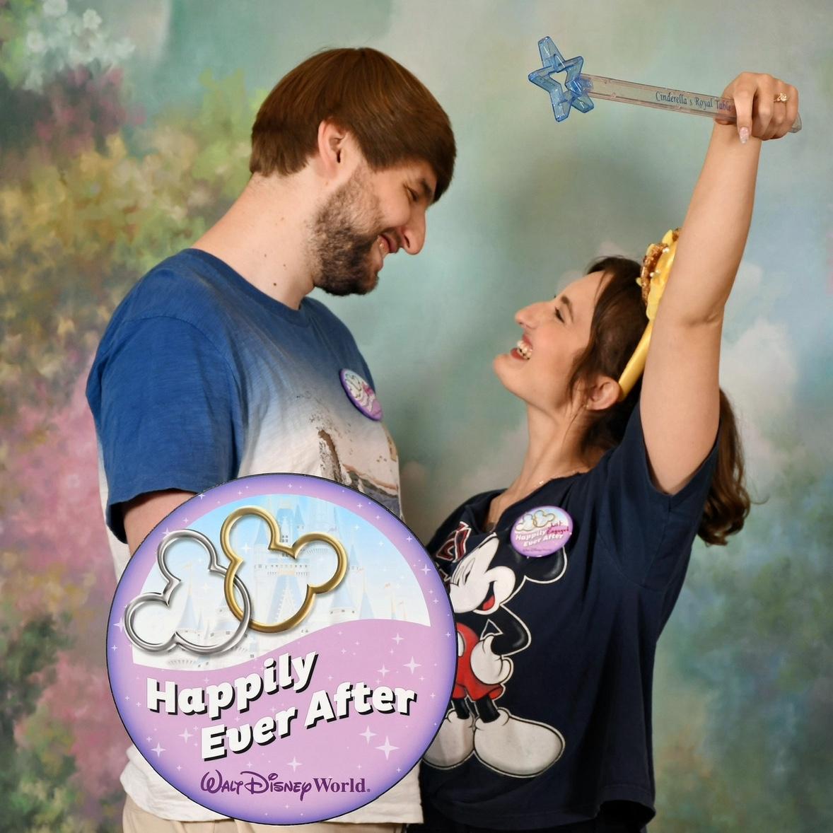 An engagement shoot taken at a photography spot in the Grand Floridian Resort, just a few days after Clay proposed.