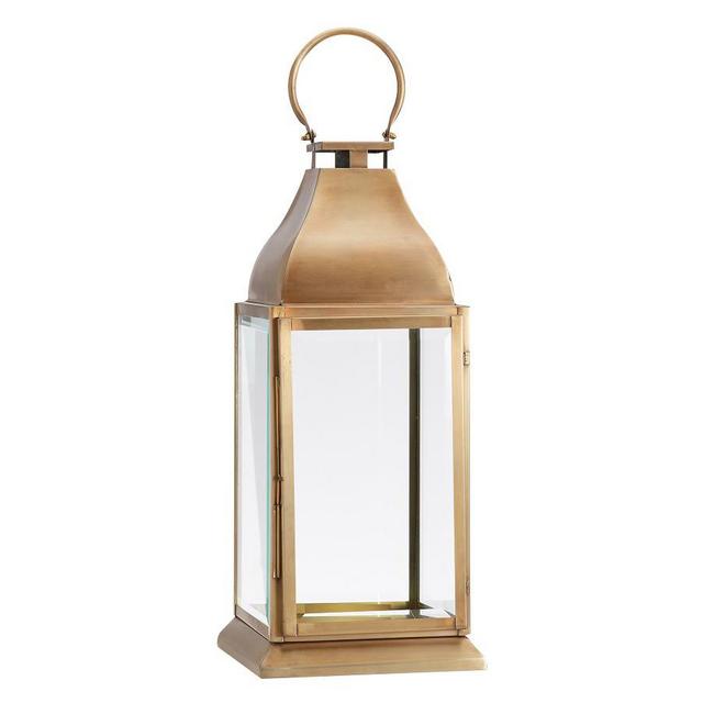 Chester Brushed Lantern, Brass - Small