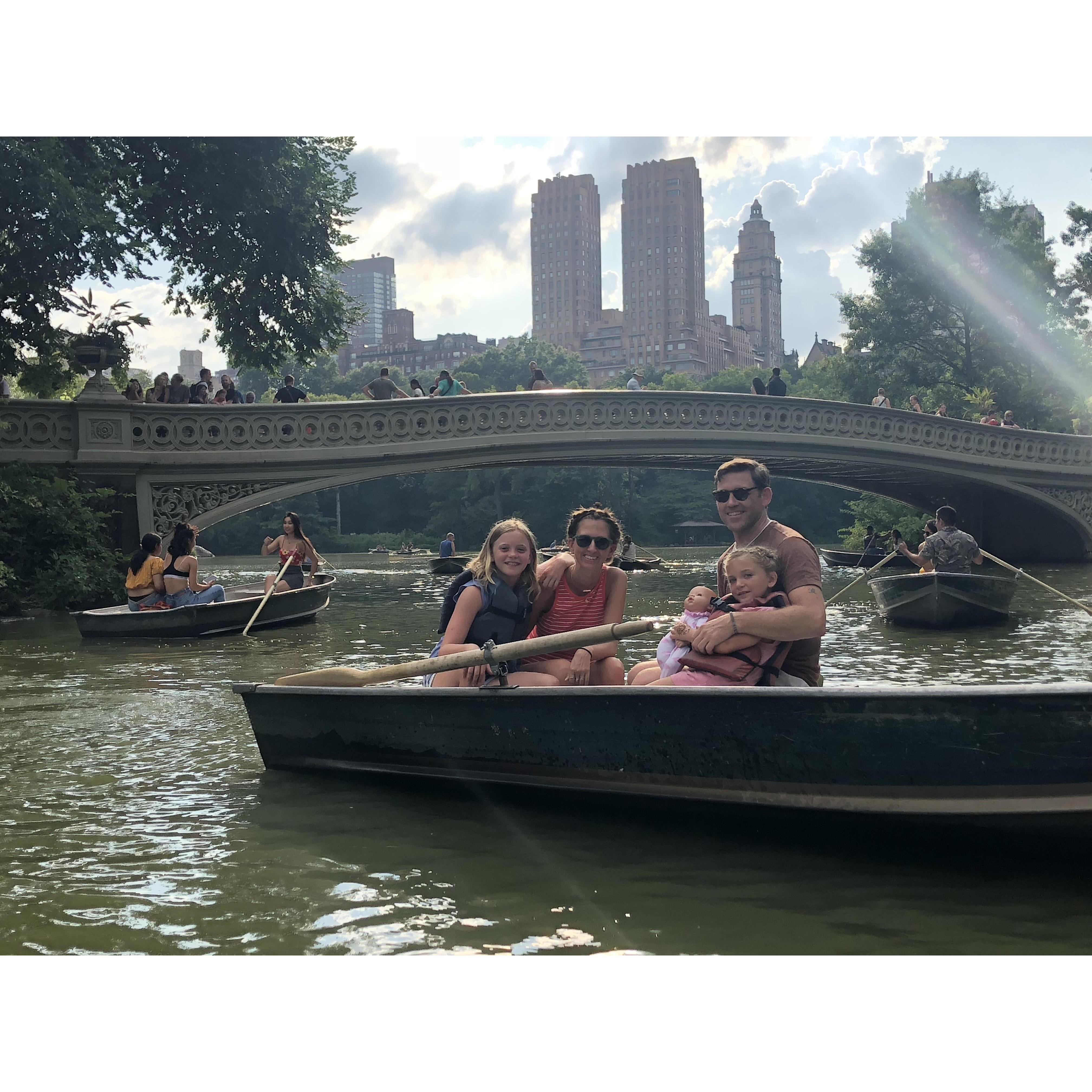 Central Park row boats.