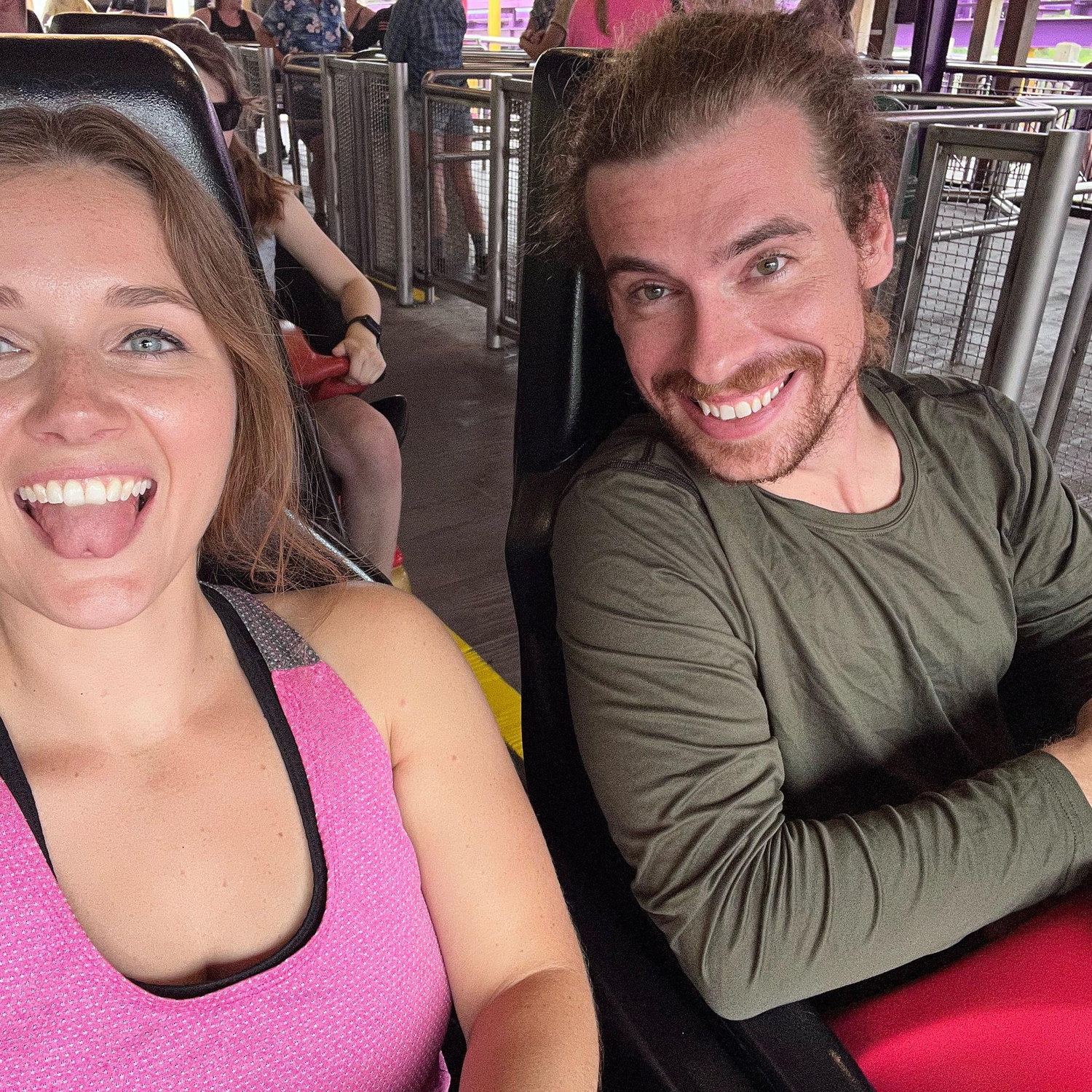 One of our first dates to Busch Gardens