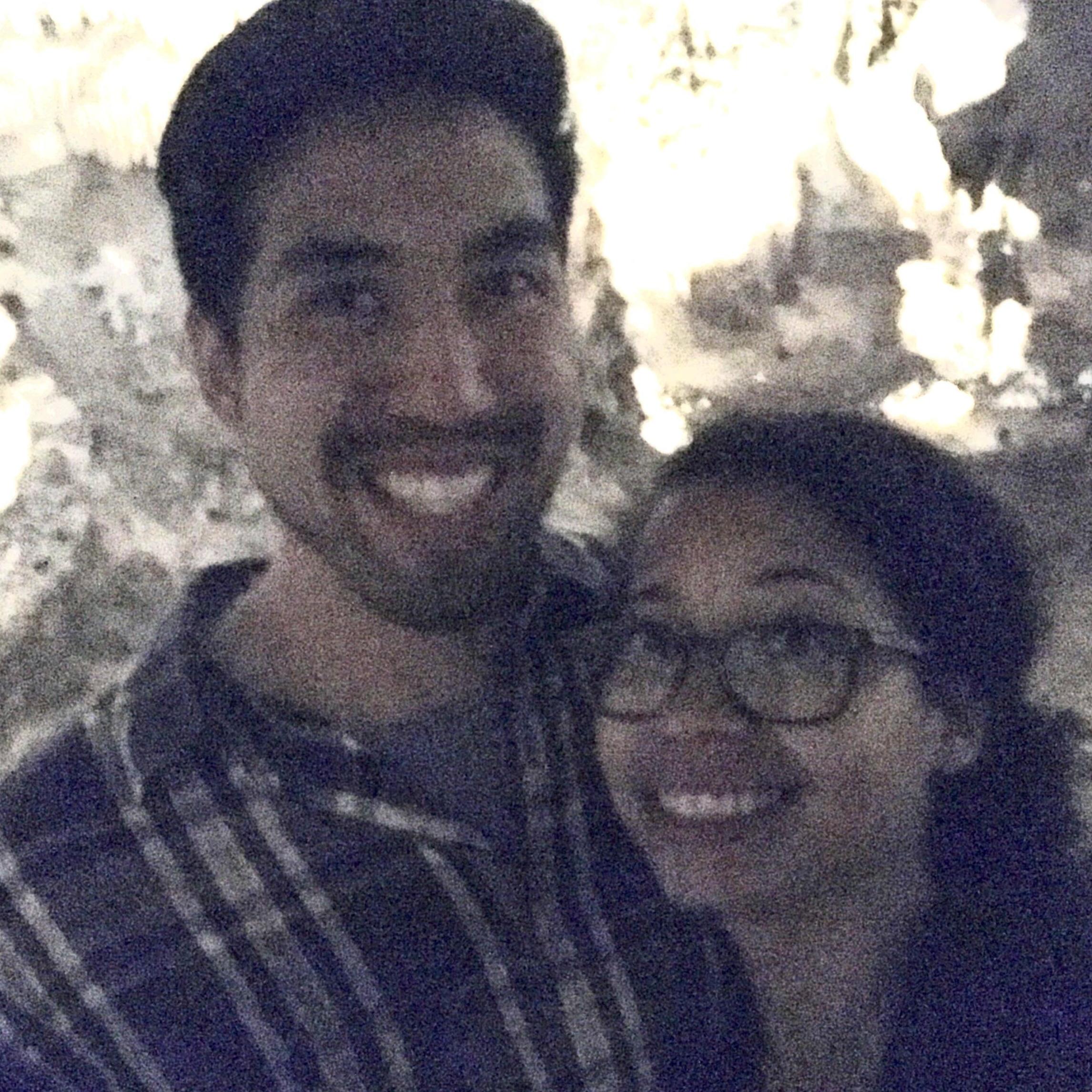 This is gritty because we were in Carlsbad Caverns. This is also the first trip we went on together