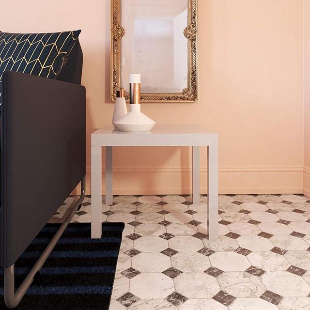 Ameriwood Home Parsons, White End Table