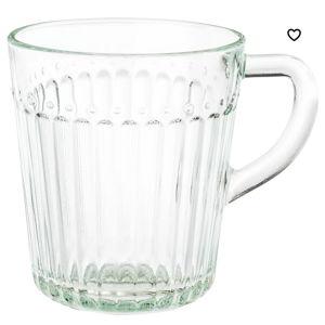 Mug, clear glass,