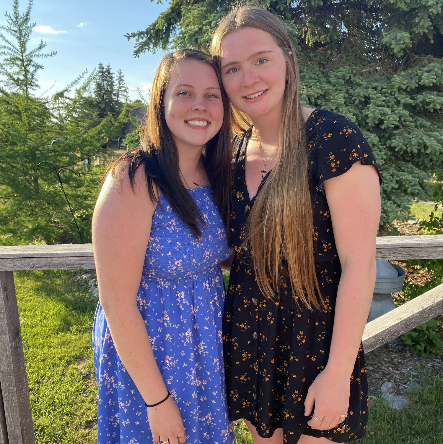 June 2021: While Megan was still in MN, we went to some of Sarah's high school friends' grad parties!