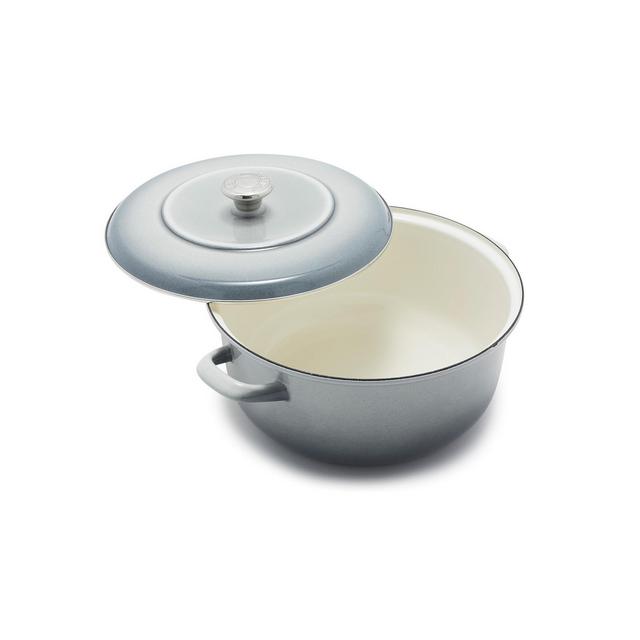Merten & Storck Enameled Iron 7-Quart 1873 Dutch Oven