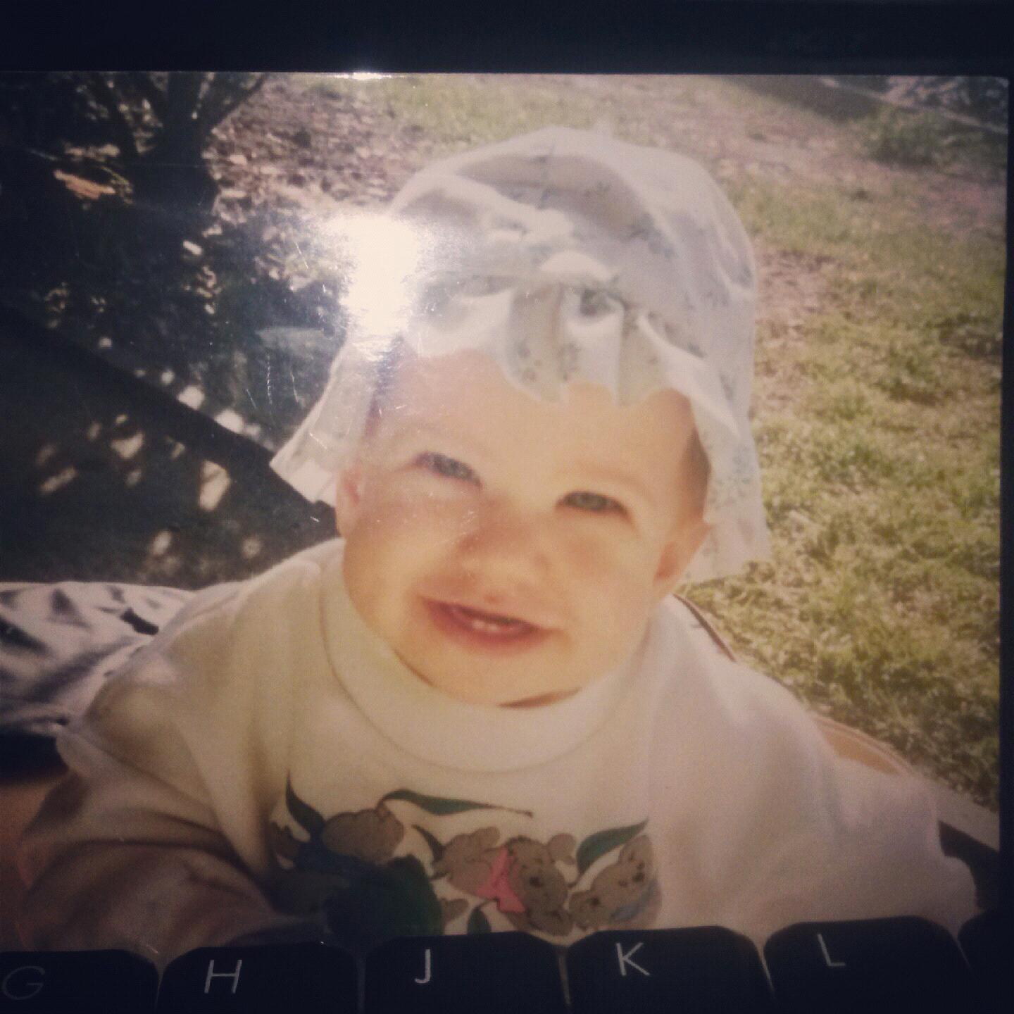 The bride as a baby