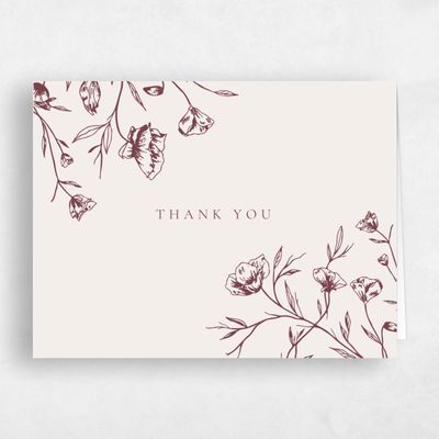 Wine, Red Wedding Thank You - Brantley Bloom