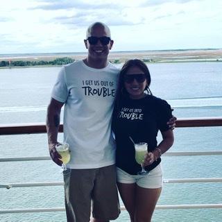 Our 1st cruise together in 2019 to the Bahamas.