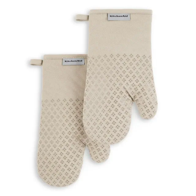 KitchenAid Asteroid Oven Mitt 2-Pack, Milkshake Tan