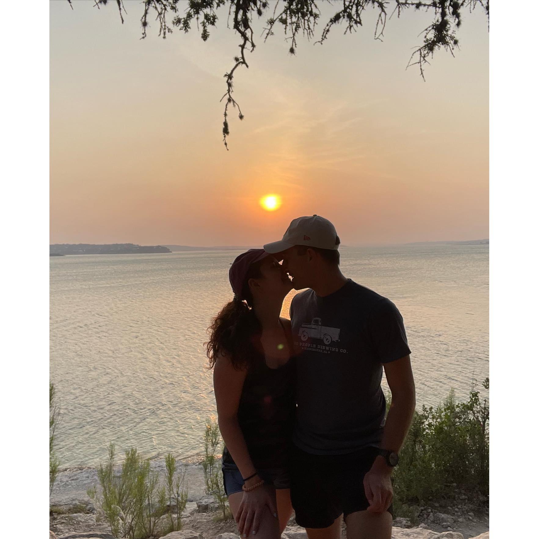 Being together makes the little things, like sunsets, so much better.
