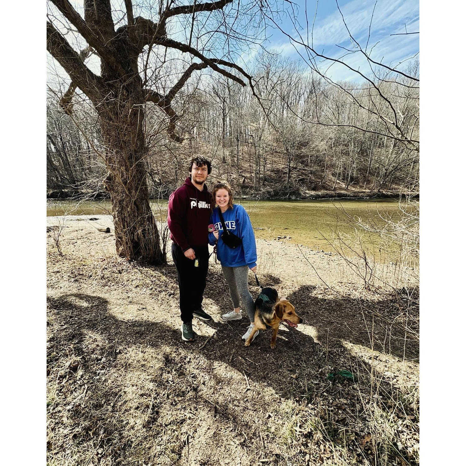 Walking with Max in Brandywine Creek State Park