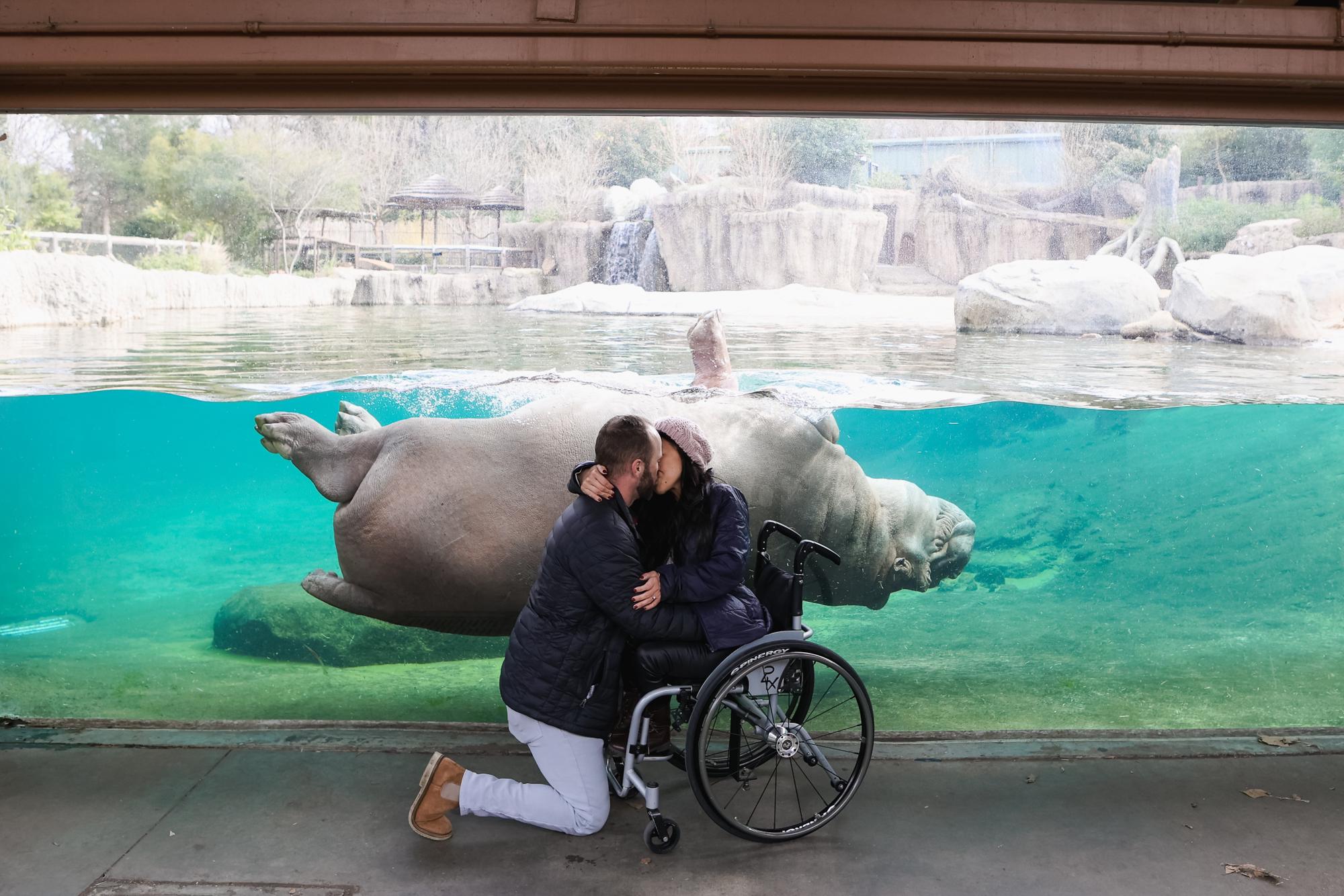 He passed by us a few times and performed a special roll each time!