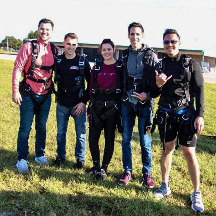 I surprised Dylan with a sky diving trip with his friends for his birthday!