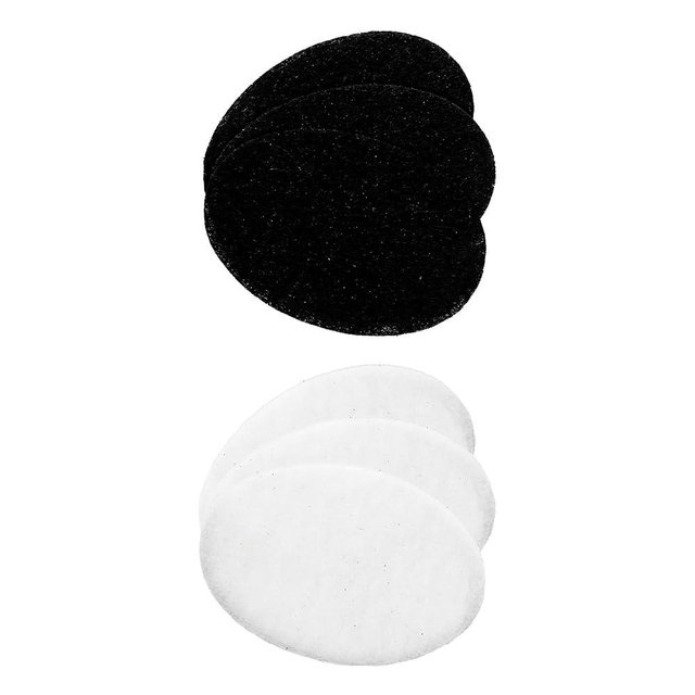 OVENTE Charcoal & Oil Vapor Replacement Filter Set for 2L Electric Deep Fryer FDM2201BR, Pack of 3, Black & White ACPFDM2203