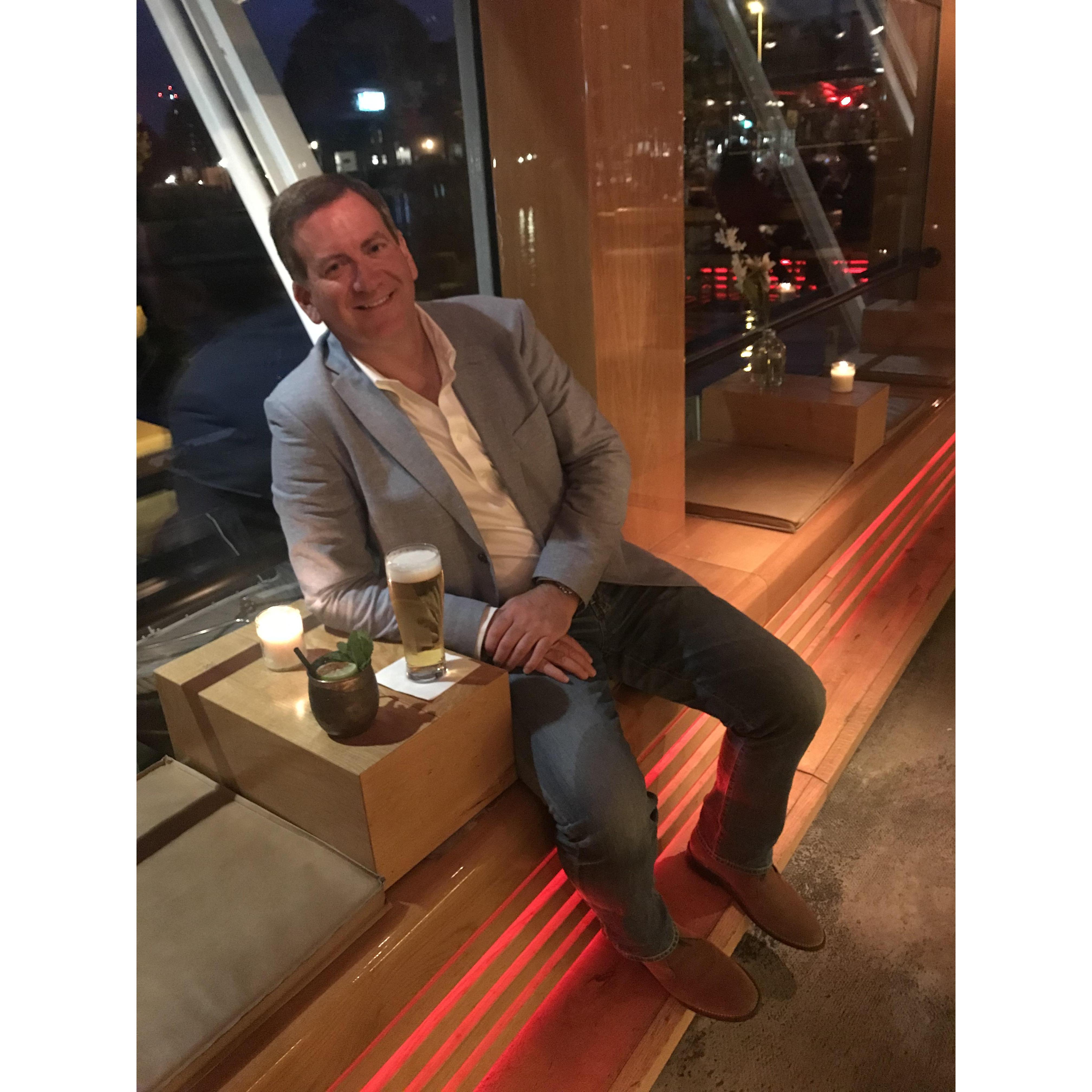 Last night in Amsterdam as we look forward to our future together.