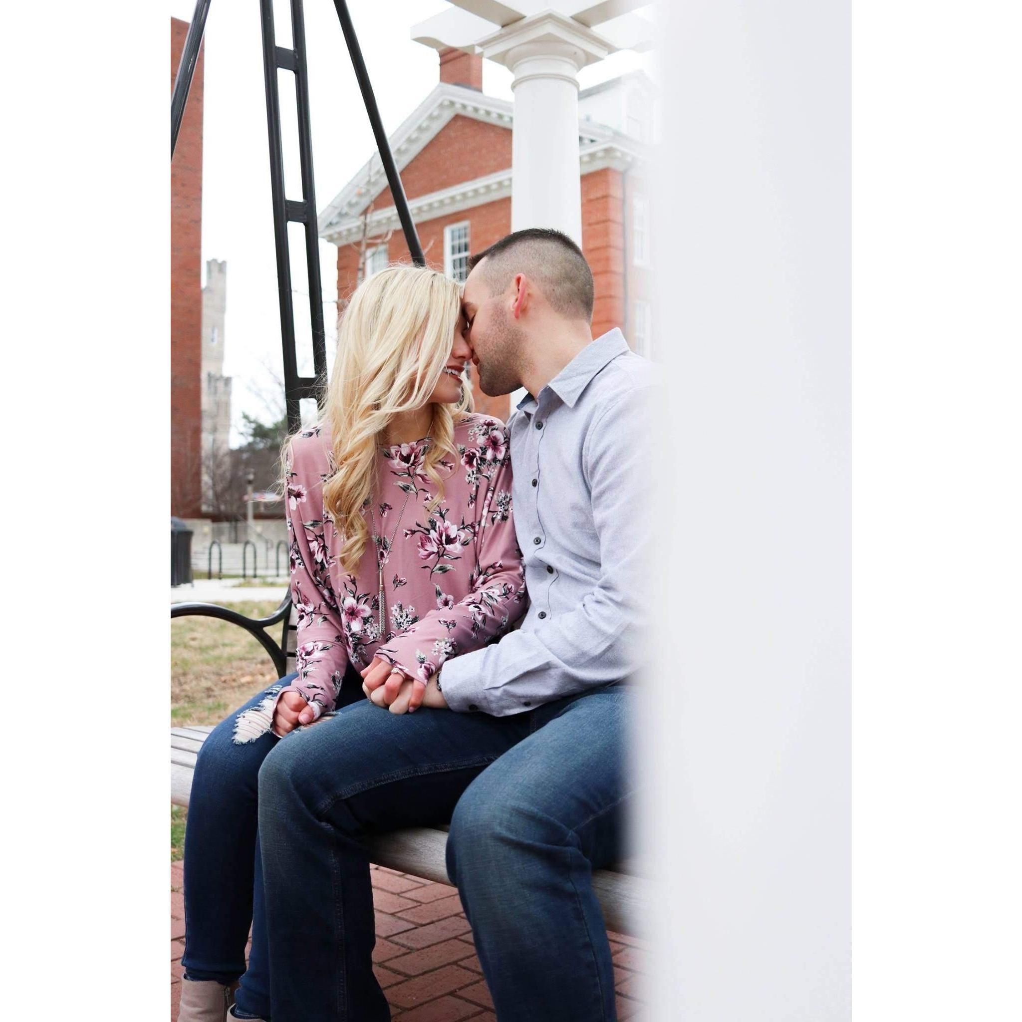 Engagement photos. November 2018. @ Illinois State University.