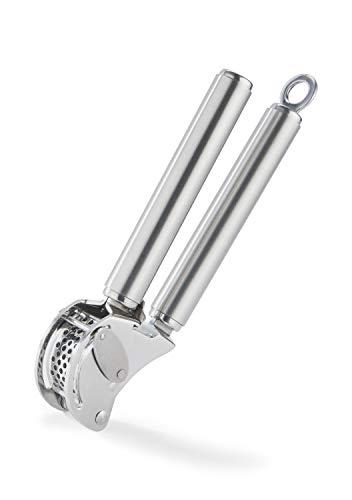 Rösle Stainless Steel Mincing Garlic / Ginger Press with Scraper, 9-inch
