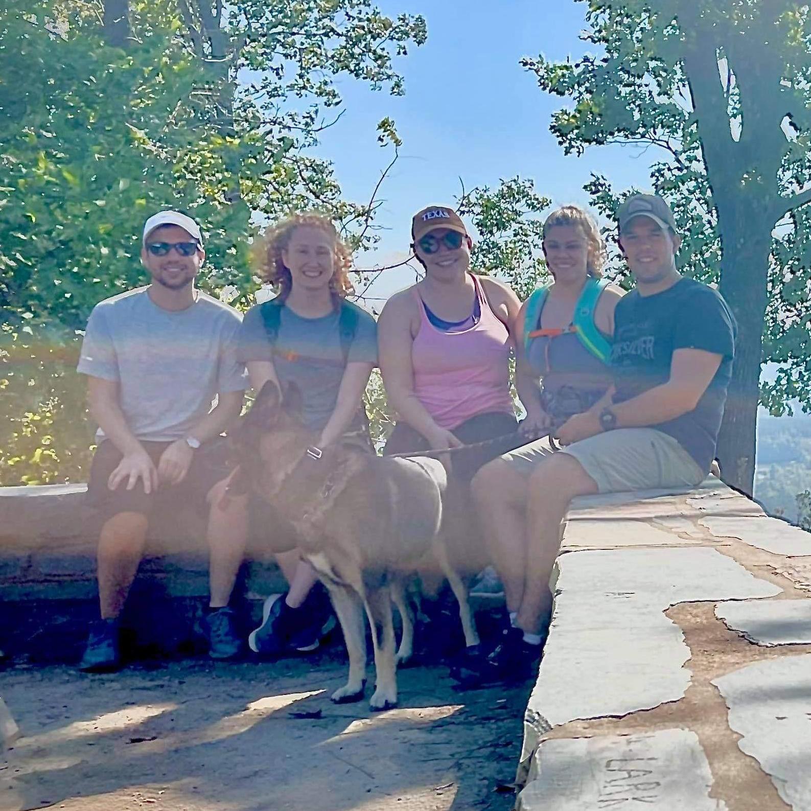 Hiking and camping with friends (and Sampson). October 2021.