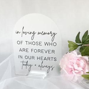 In Loving Memory Acrylic Sign for Wedding Day - Etsy