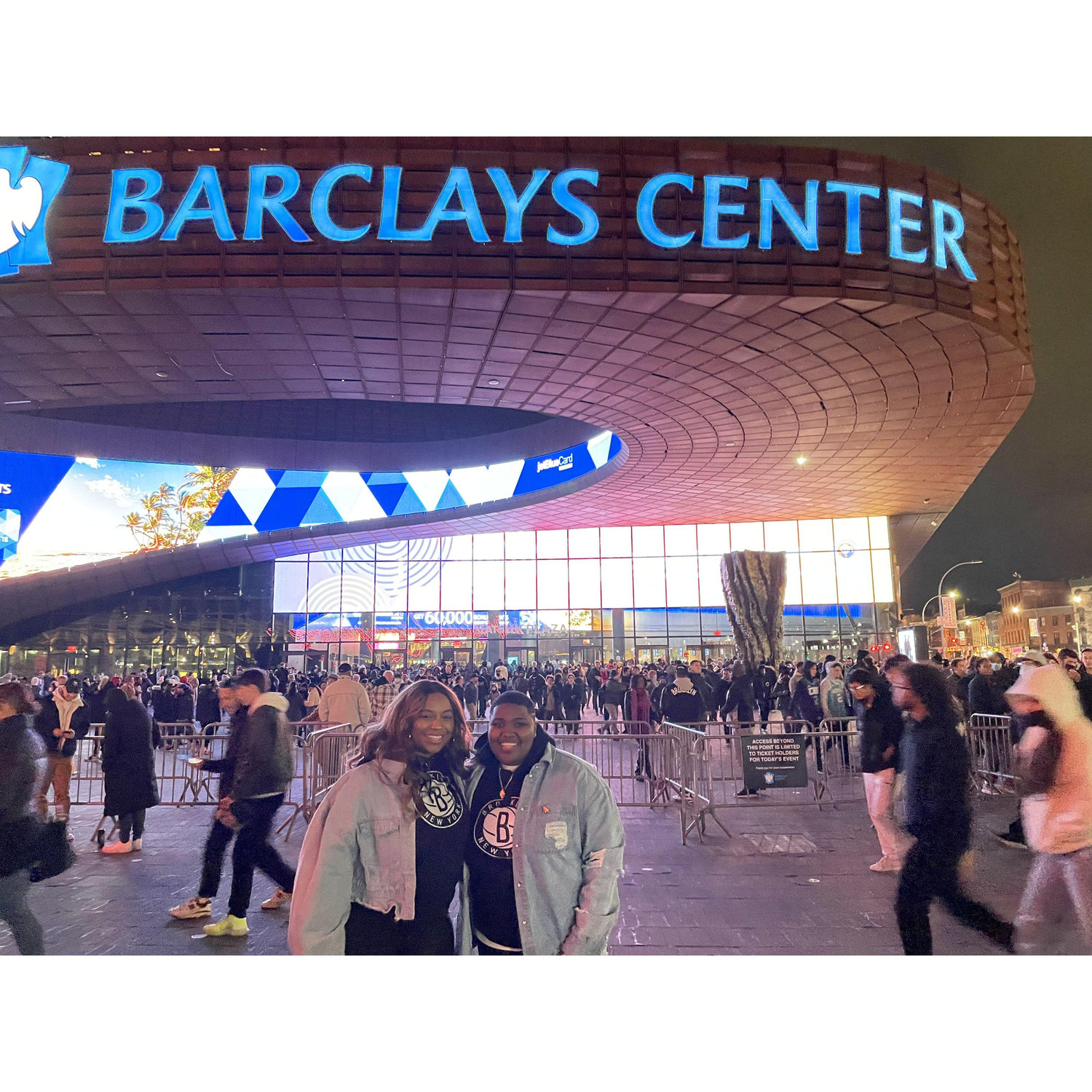 One of our most fun date night nights was going to see the Brooklyn Nets play at the Barclays