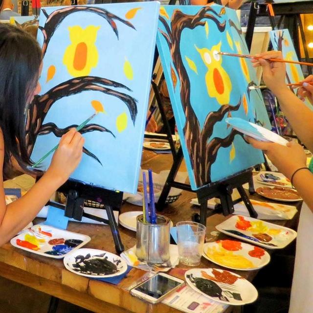 Paint & sip date night