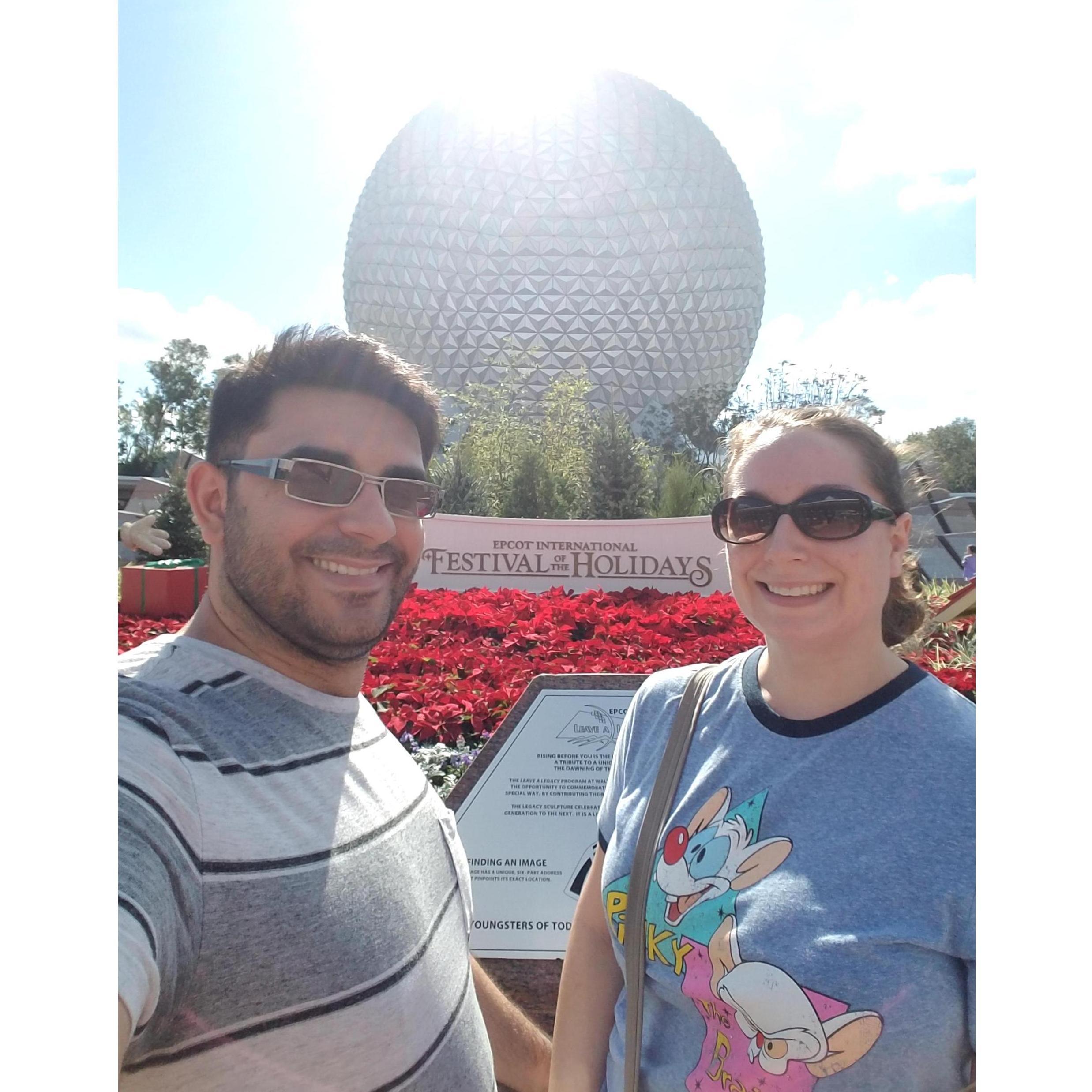 Our first Disney trip together, Dec 2017
