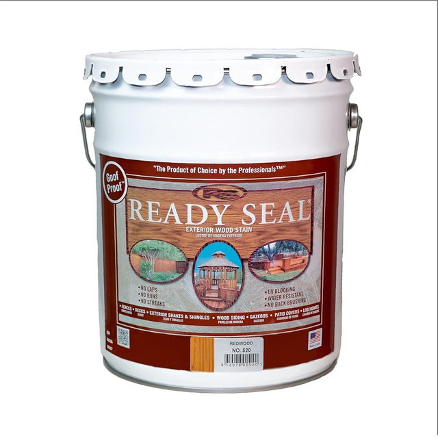 Ready Seal 520 Exterior Stain and Sealer for Wood, 5 Gallon, Redwood - Packaging May Vary
