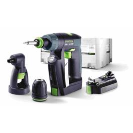 Festool 564535 CXS 10.8V 2.6Ah Li-Ion Cordless Drill Set w/ Right Angle Chuck