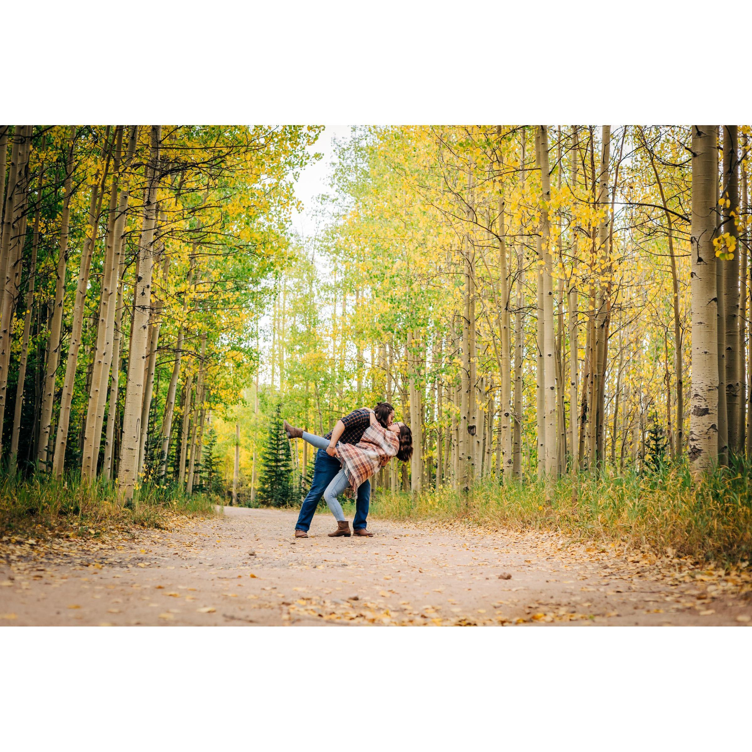 September 2021 - Our engagement photo shoot on Guanella Pass