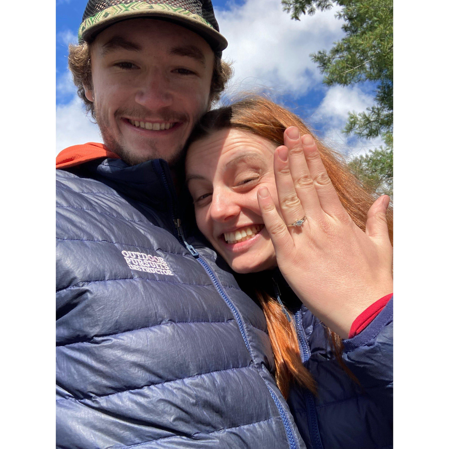 Moments after Grant proposed! August 18th 2024