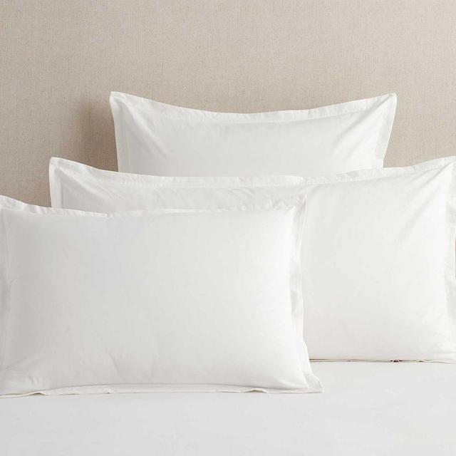 Spencer Washed Organic Cotton Sham, King, Heathered Gray