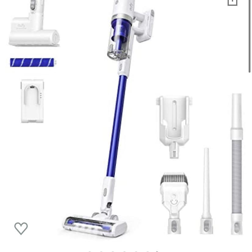 eufy by Anker, HomeVac S11 Infinity, Cordless Stick-Vacuum Cleaner, Lightweight, Cordless, 120AW Suction Power, Additional Detachable Battery, Deep Clean Carpet to Hard Floor