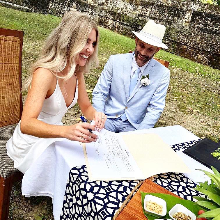 Sign on the dotted line!