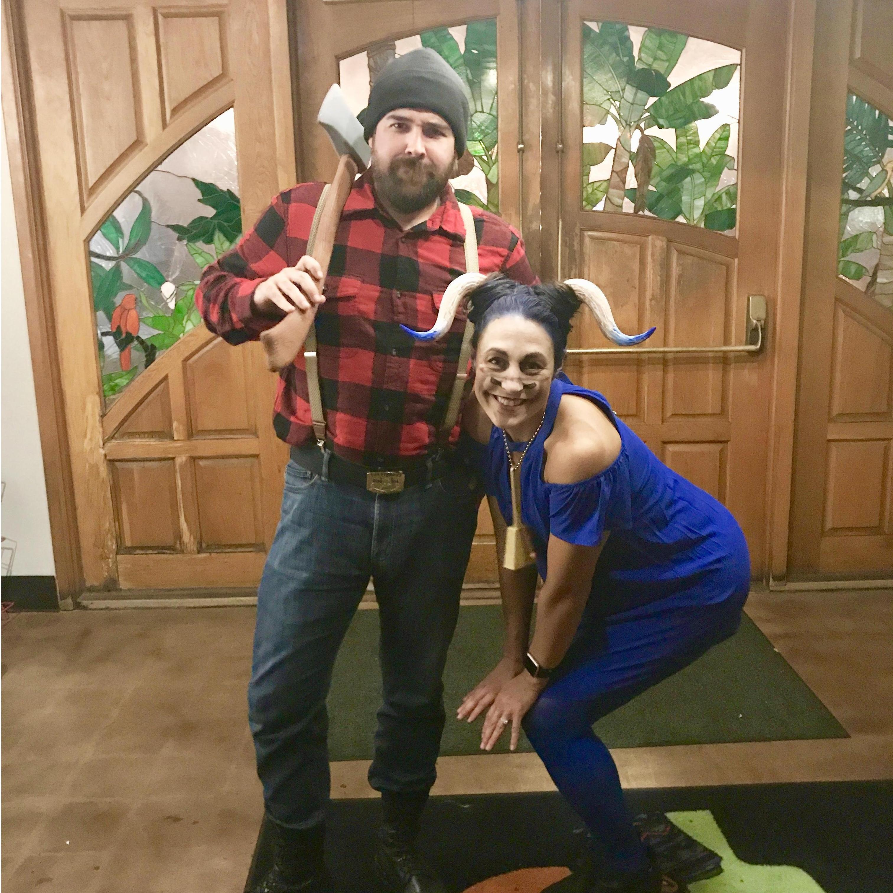 This year we spent Halloween with the newly married Mr. and Mrs. Sciuto's! Can you guess who we are? San Diego October 2017.