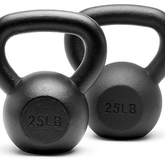 Unipack Powder Coated Solid Cast Iron Kettlebell Weights Set 5, 10 15, 20, 25, 30, 35, 40, 45 lbs All Combination