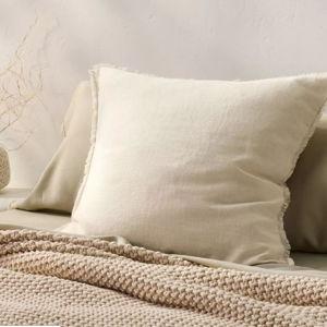 Euro Heavyweight Linen Blend Throw Pillow - Casaluna™ - Natural Color