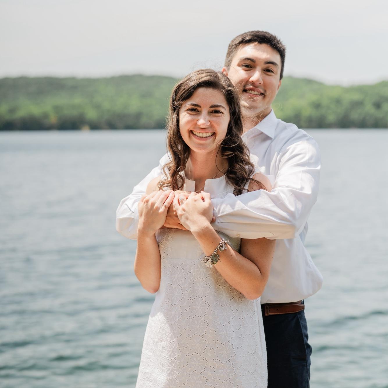 July 2025 - Engagement Photos!! Sunset Lake, Benson, VT (at Abbie’s Grammie’s lake house).