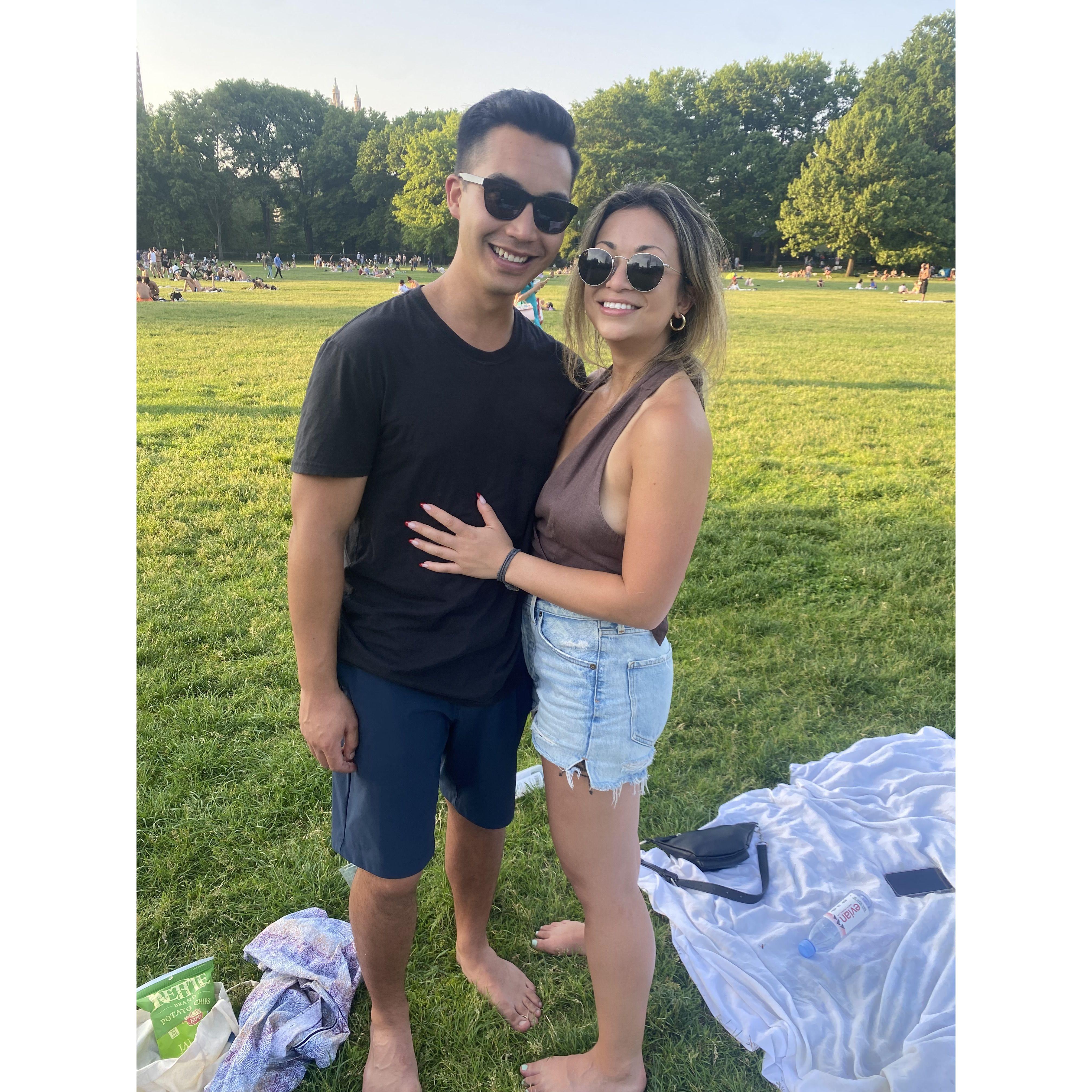 he flew to NYC ending the last long distance separation period and moved me to San Diego.