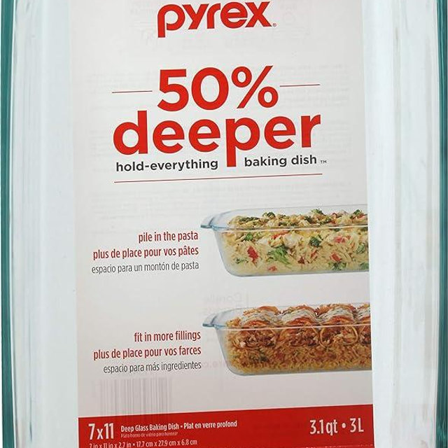 Pyrex Baking Dish 7X11, 1 EA